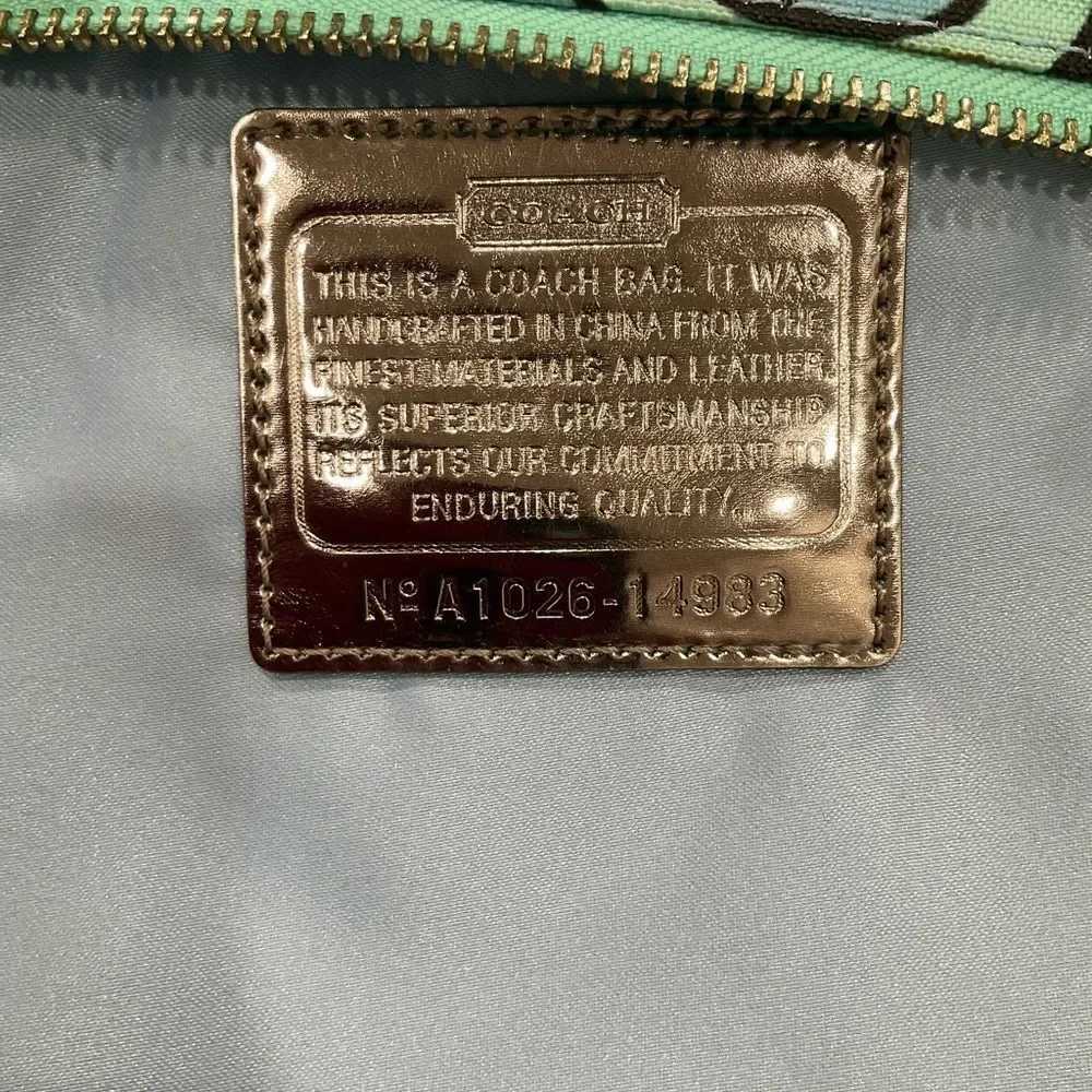 Coach Poppy 3D‎ Op Art Glam Tote Purse Handbag
